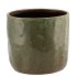 IRON STONE GREEN GLAZED POT 19X17CM NM