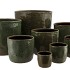 IRON STONE GREEN GLAZED POT 21X19CM NM