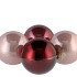 GLASS BALL WILD BLOSSOM 100MM P/4 2023
