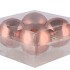 GLASS BALL CORAL 100MM P/4