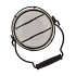 METAL RACK GREY LANTERN 11X11X23CM