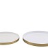MARRAKECH WHITE PLATE 26X26X2CM ASS P/2