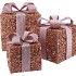 SPARKLE GIFTBOX NUDE MIX LED S/3 25X20CM NM