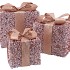 SPARKLE GIFTBOX NUDE MIX LED S/3 25X20CM NM