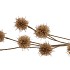 SILK PLANTANE BRANCH GOLD GLITTER 75X20X5CM