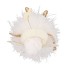 FLUFFY ENGEL ZITTEND WHITE/GOLD 7X10X15CM