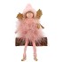 FLUFFY ENGEL ZITTEND OLD PINK 11X5X9CM