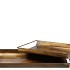 DOBRA GOLD METAL TRAY ANTIQUE 23X15X3CM NM