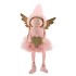 FLUFFY ENGEL STAAND OLD PINK 17X10X35CM