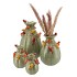 BIRD VASE LIGHT GREEN 13X13X19CM