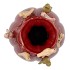 BIRD VASE BORDEAUX 22X25X37CM