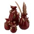 BIRD VASE BORDEAUX 22X25X37CM