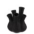 AGLIO MATT BLACK VASE 13X16CM