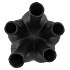 AGLIO MATT BLACK VASE 26X35CM