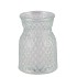DIAMOND CLEAR VASE 8X11CM