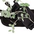 WOOD BLACK TRAY STEM 40X15X4CM NM
