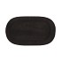 WOOD TRAY BLACK 24X14X2CM