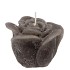 CANDLE ROOS DARK GREEN 8X7CM NM
