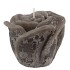 CANDLE ROOS DARK GREEN 11X9CM NM