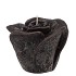 CANDLE ROOS BLACK 8X7CM NM