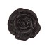 CANDLE ROOS BLACK 8X7CM NM
