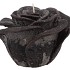 CANDLE ROOS BLACK 14X12CM NM