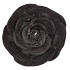 CANDLE ROOS BLACK 14X12CM NM