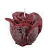 CANDLE ROOS BORDEAUX 8X7CM