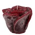 CANDLE ROOS BORDEAUX 11X9CM