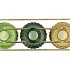 KARAKUM FOREST GREEN RACK GOLD 22X8X12CM