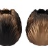 TOULON BLACK/GOLD VASE ASS P/1 21X21X24CM NM
