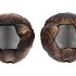 TOULON BLACK/GOLD VASE ASS P/1 21X21X24CM NM