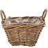 RATTAN IVY POT SQUARE 25X15CM