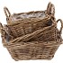 RATTAN IVY POT SQUARE 25X15CM