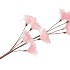 SILK FEATHER FLOWER PINK 9 OP STEEL 110CM NM