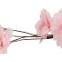 SILK FEATHER FLOWER PINK 9 OP STEEL 110CM NM