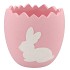 EASTER RABBIT POT PINK 17,5X17,5X17CM NM