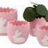 EASTER RABBIT POT PINK 17,5X17,5X17CM NM