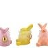 EASTER FLUFFY BUNNY SMALL PINK ASS P/1 8X7X7CM