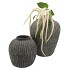 GAMLA GREY POT ALLOVER STRIPES 26X26X27,5CM