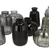 DAYAH SHADE OF GREY GLASS BOTTLE S/3 7X11CM NM