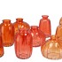 DAYAH CORAL SUNSET GLASS BOTTLE S/3 7X11CM NM