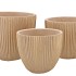 STRIPES SAND GOLD EGG POT 18X17CM NM
