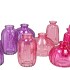 DAYAH PRETTY PINK GLASS BOTTLE ASS S/3 7X11CM