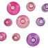 DAYAH PRETTY PINK GLASS BOTTLE ASS S/3 7X11CM