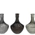 DAYAH SHADE OF GREY GLASS VASE 17X24CM NM