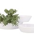 CERAMIC BOWL MATT WHITE LOW ROUND 25X6CM