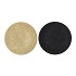 MELAMINE SHINE BLACK/GOLD PLATE ROUND ASS 22X22X2CM
