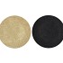 MELAMINE SHINE BLACK/GOLD PLATE ROUND ASS 28X28X2CM NM