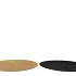MELAMINE SHINE BLACK/GOLD PLATE ROUND ASS 40X40X2CM